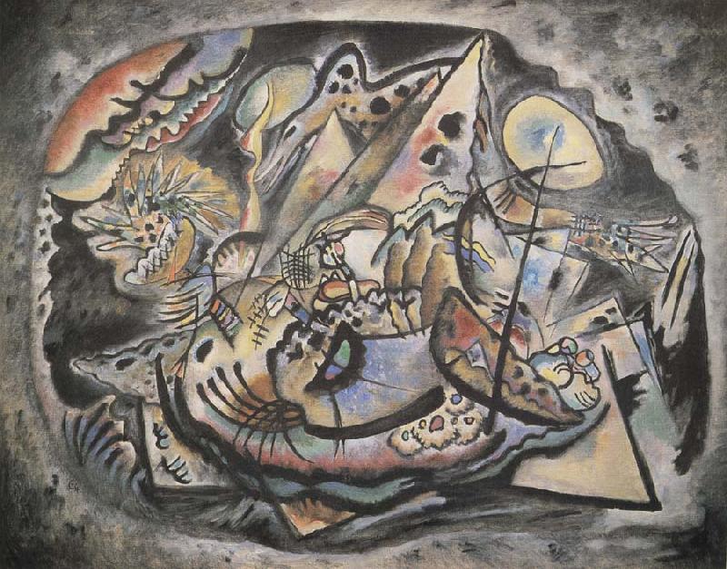 Wassily Kandinsky Szurke ovalis oil painting image